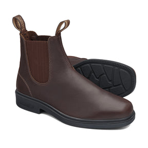 premium leather brown dress boot