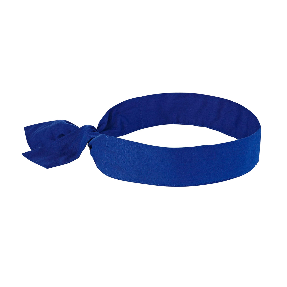 blue evaporative cooling bandana tie close