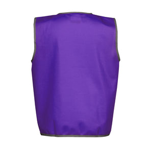 kids hi vis fluro vest in purple