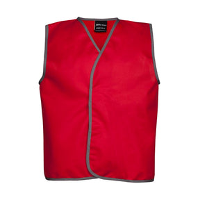 kids hi vis fluro vest in red