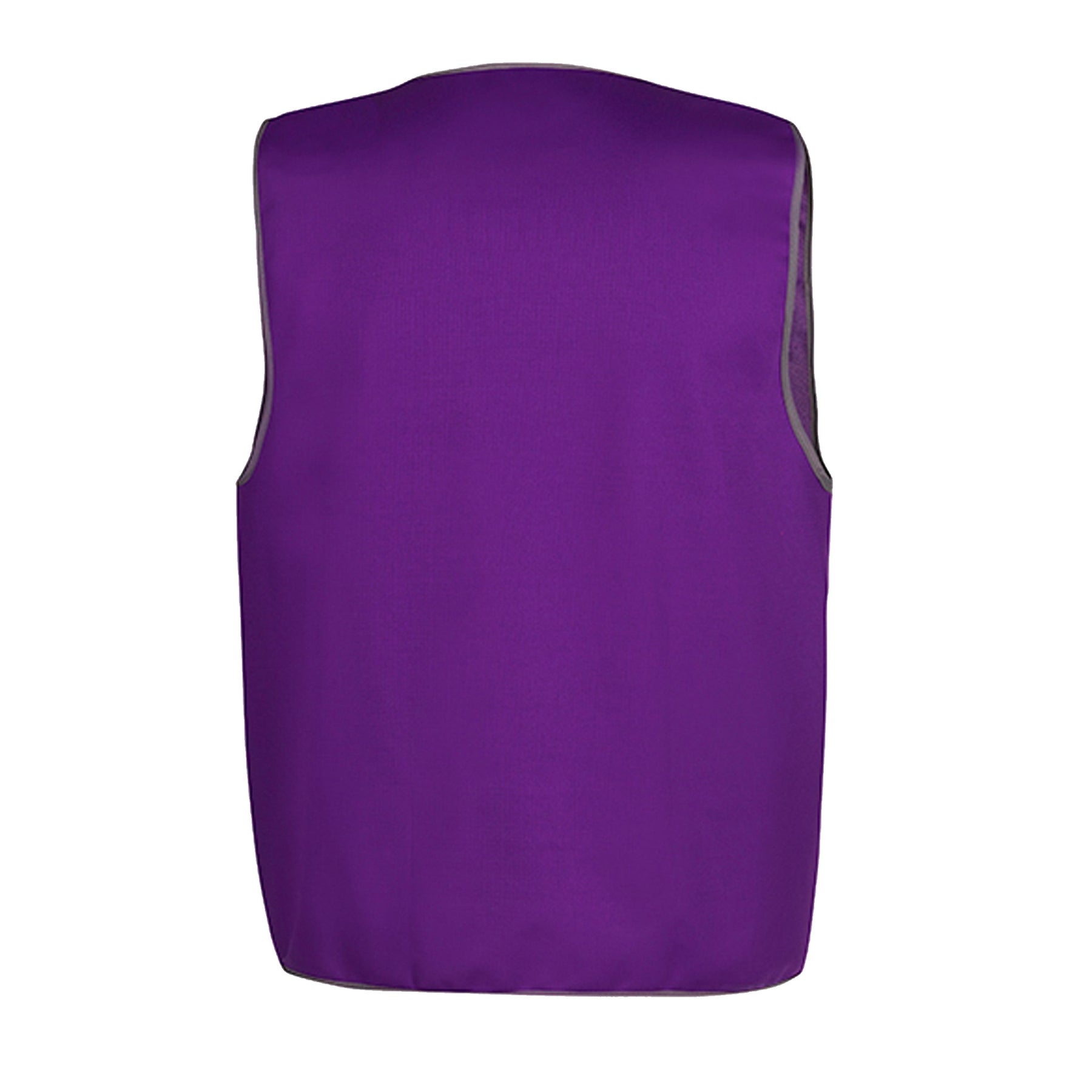purple fluro vest back view