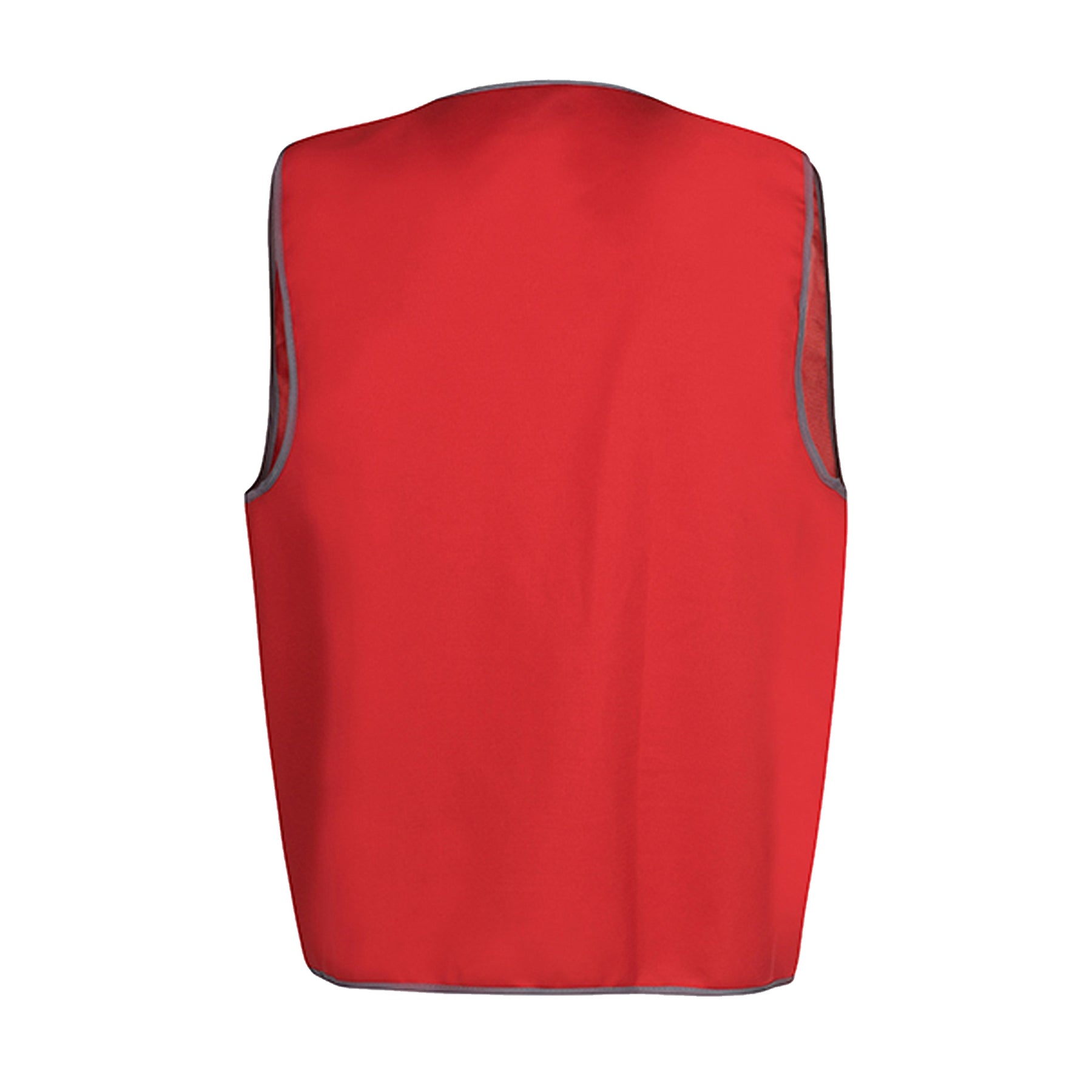 red fluro vest back view