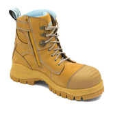 blundstone 892 womens safety series in wheat nubuck leather