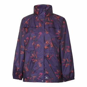 womens stowaway rainbird jacket in botanical berry