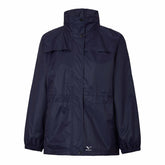 womens stowaway rainbird jacket in navy