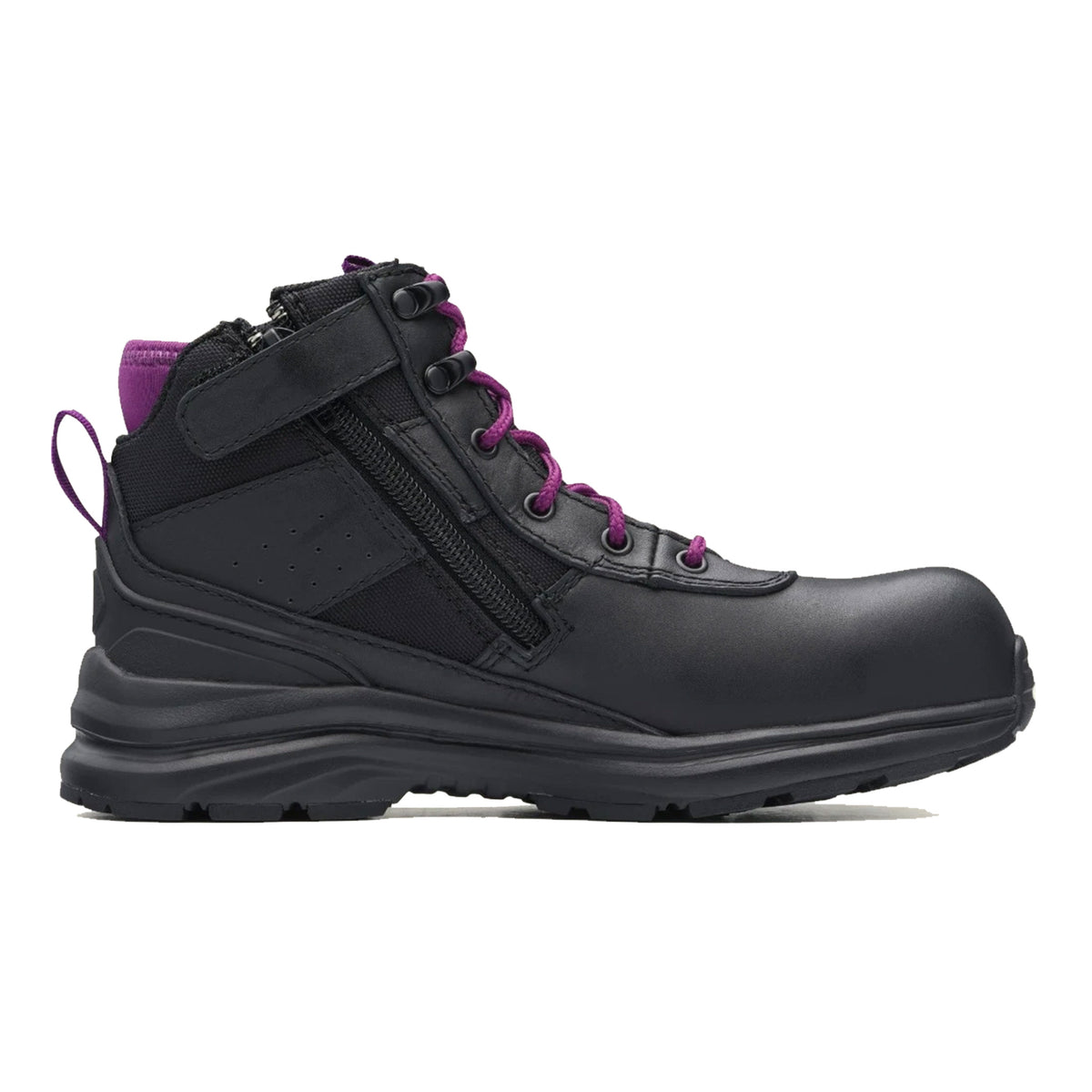 blundstone womens safety jogger in black purple