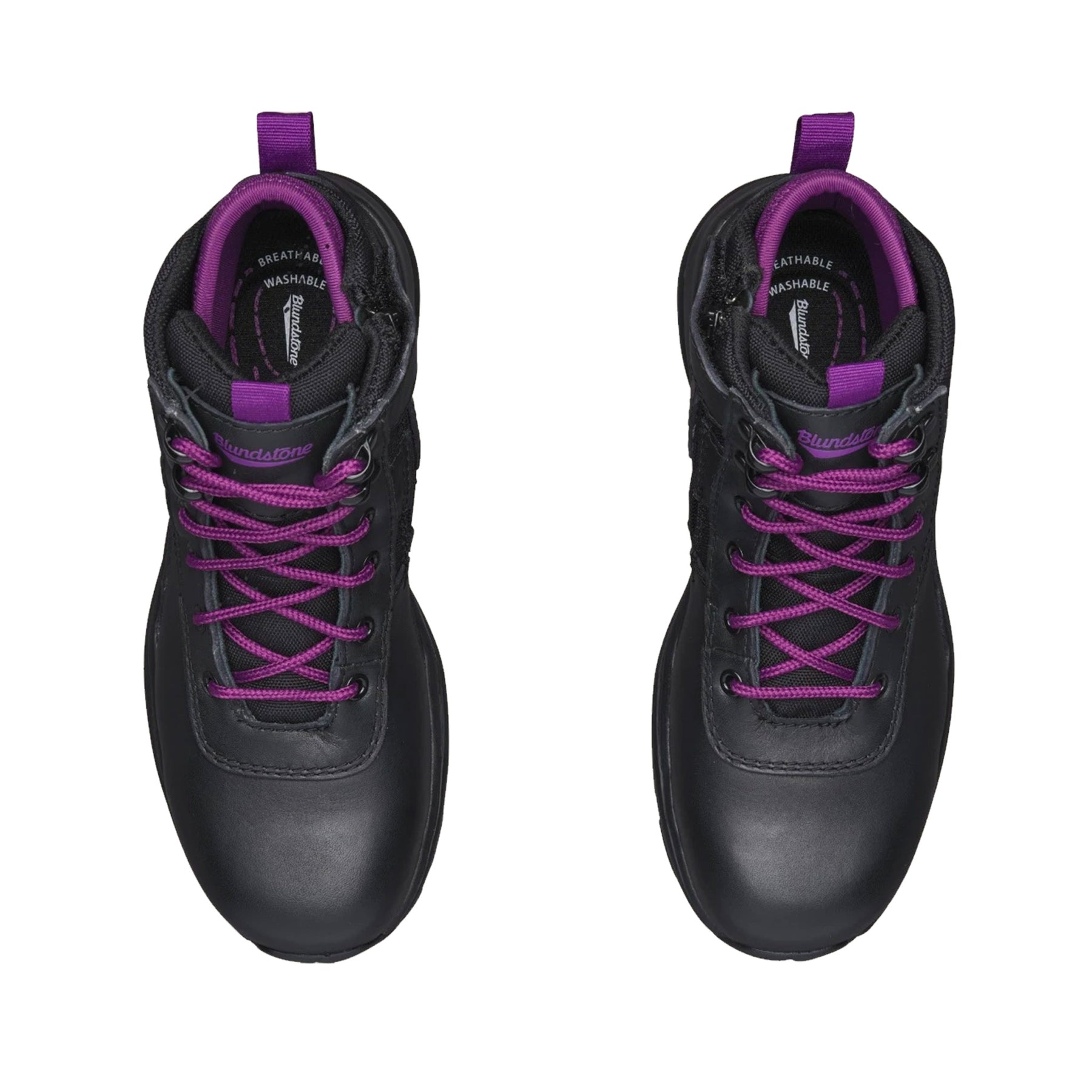 blundstone womens safety jogger in black purple