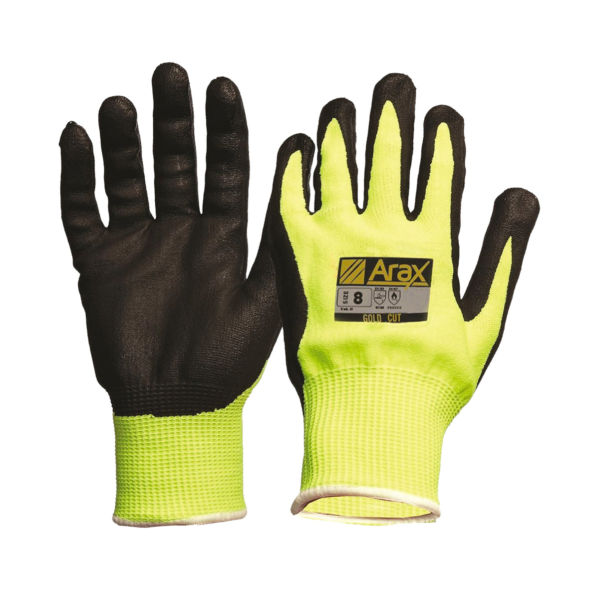 arax gold cut gloves