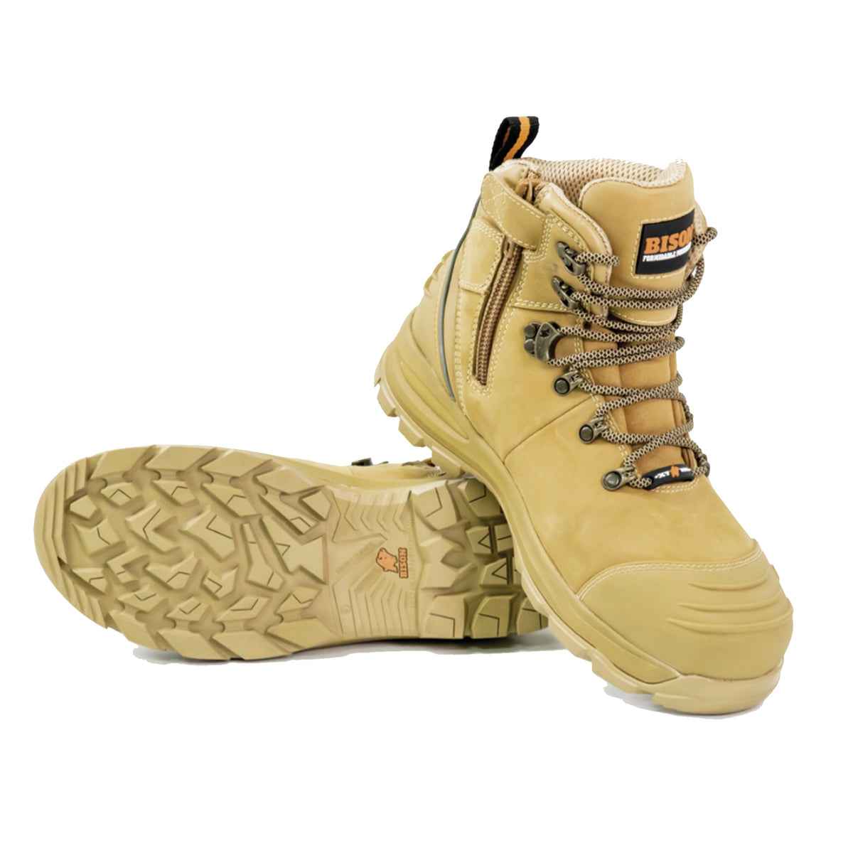 bison xt safety boot in wheat