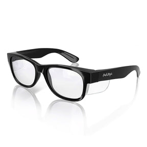 safestyle classics black frame with clear uv400 lens