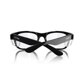 safestyle classics black frame with clear uv400 lens