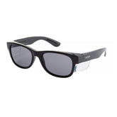 safe style classics glasses with black frame and tinted lens