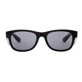 safe style classics glasses with black frame and tinted lens