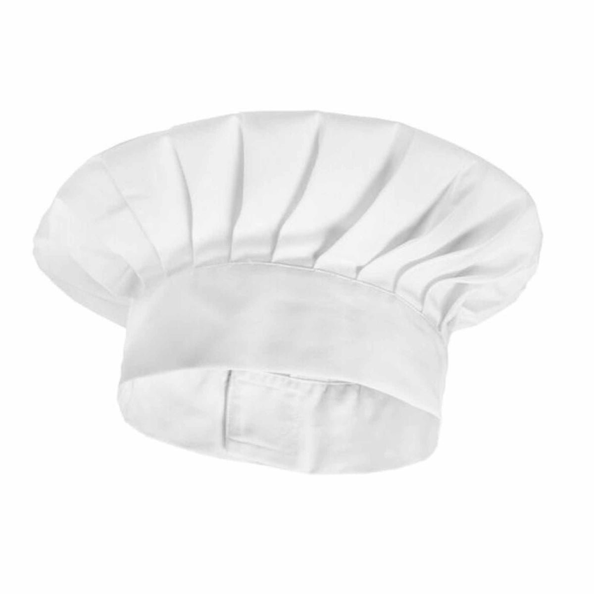 traditional white chefs hat
