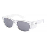 safe style classics clear frame glasses with polarised lens