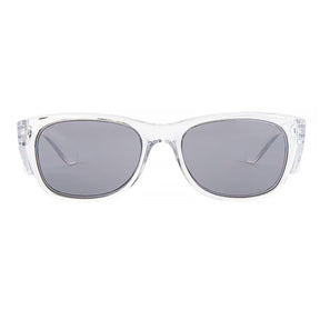 safe style classics clear frame glasses with polarised lens