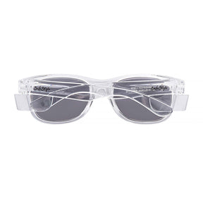 safe style classics clear frame glasses with polarised lens