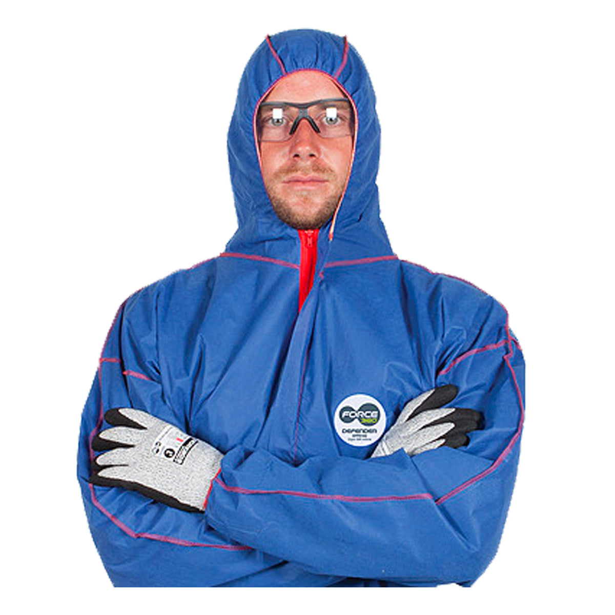 blue coverall disposable defender