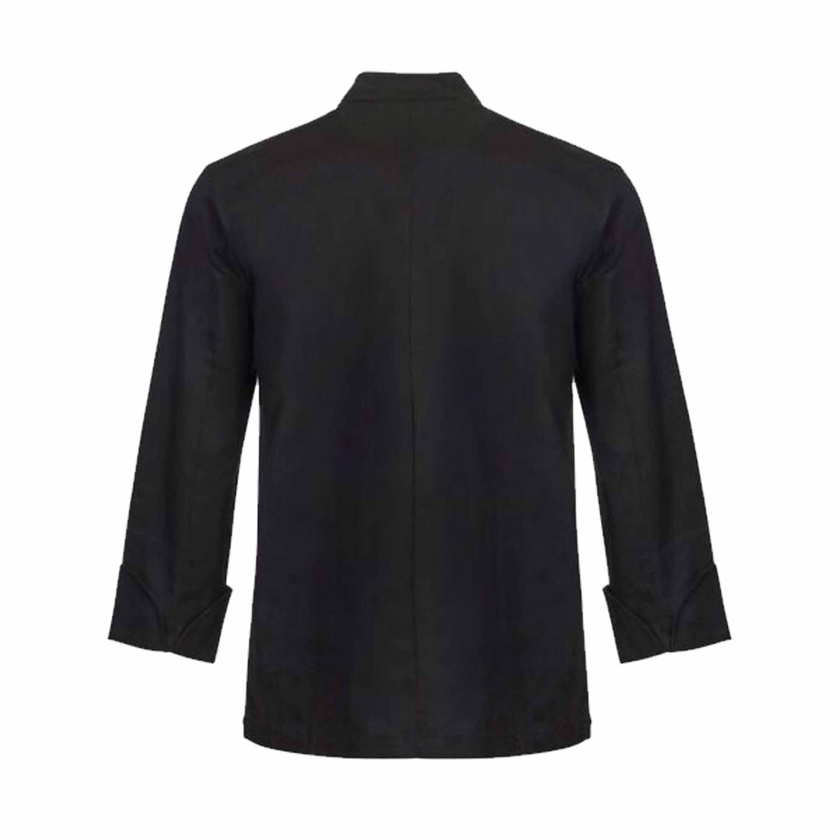 black long sleeve chefs jacket back view