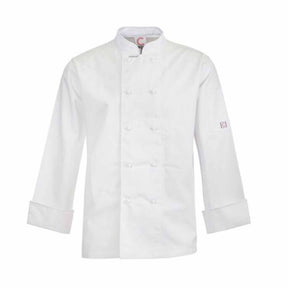 white long sleeve chefs jacket
