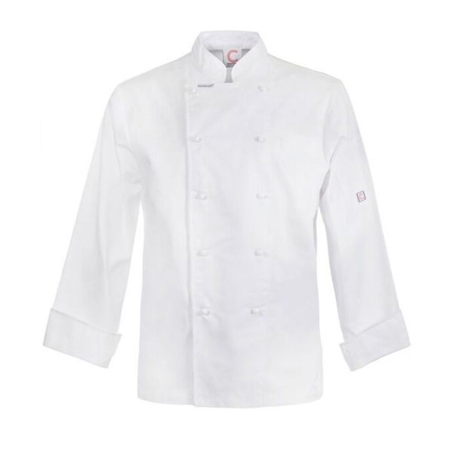 executive long sleeve chefs jacket in white