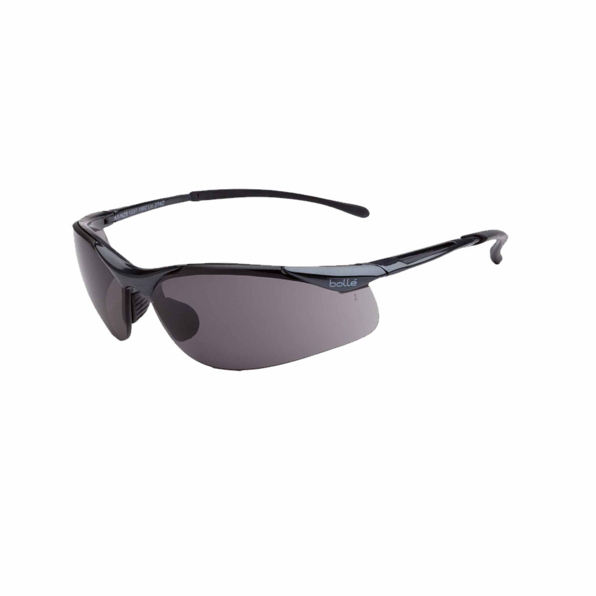 bolle contour (sidewinder) glasses with smoke lens
