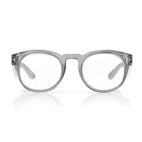 safestyle cruisers graphite frame glasses with clear lens