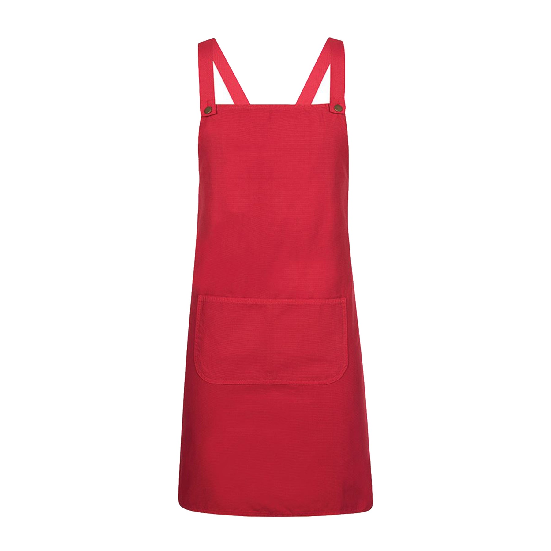 red cross back canvas apron