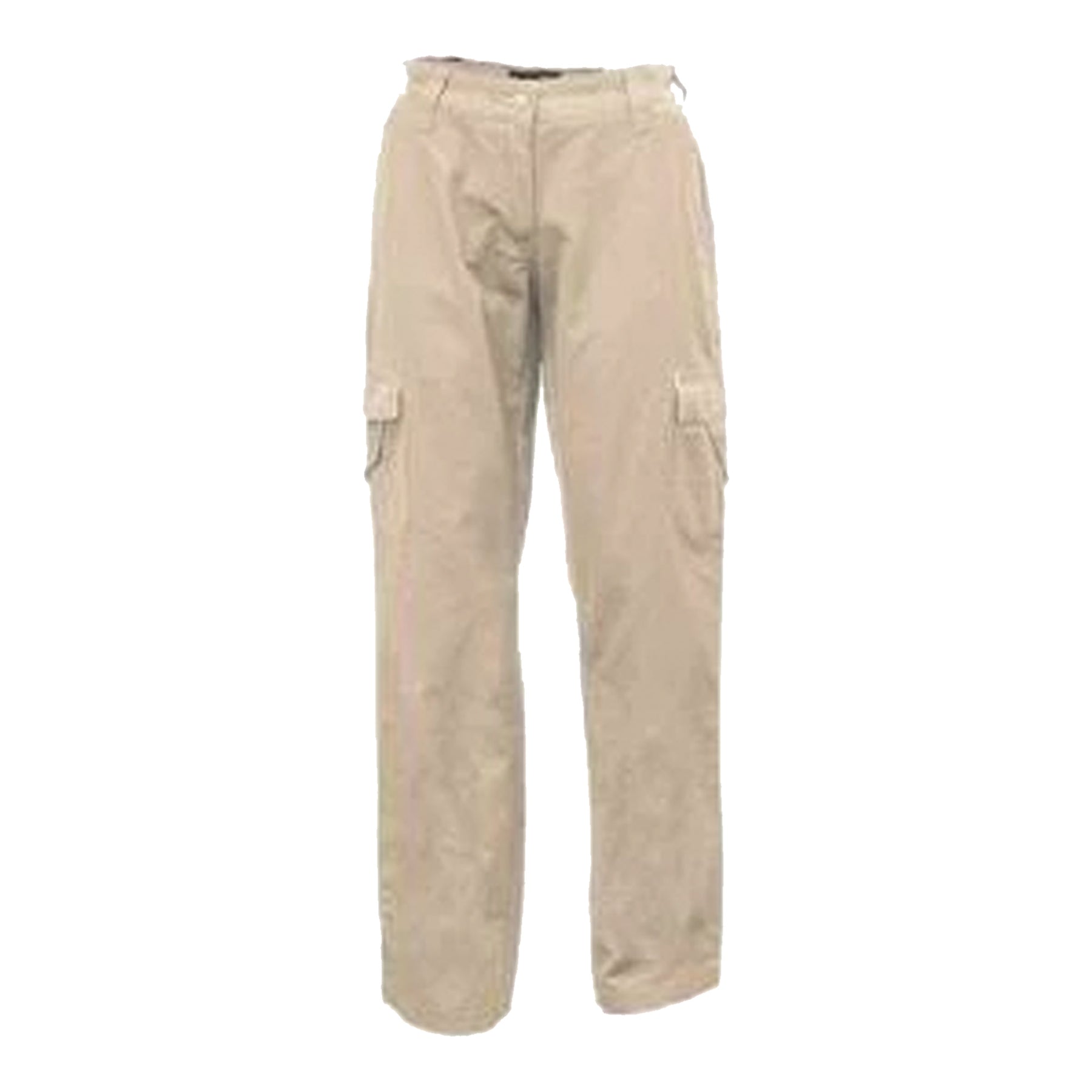 mid weight cotton cargo trousers in safari