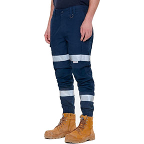 elwd cuffed pant reflective tape in navy