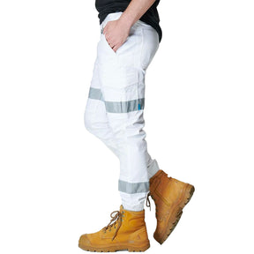 elwd cuffed pant reflective tape in white