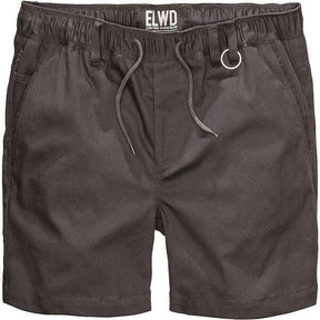 black elastic basic shorts