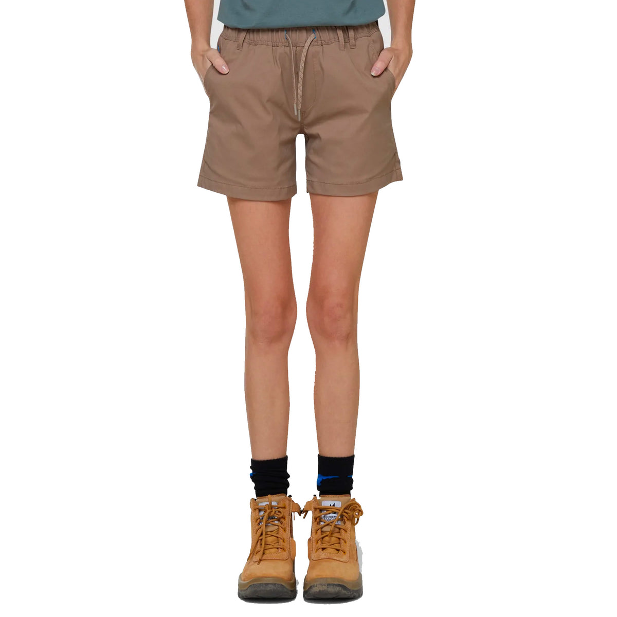 elwd womens elastic light short in stone