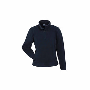 ladies navy half zip pullover