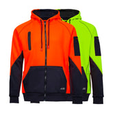 bad workwear waterproof rain defend full zip hoodie