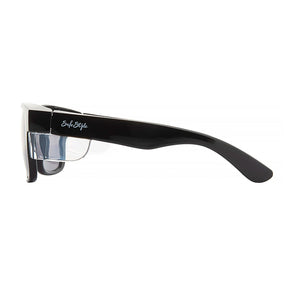 safe style fusions black frame glasses with tinted lens