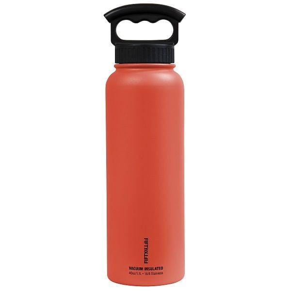Fifty Fifty FDW200 1.1L Insulated Drinking Bottle - Coral Red