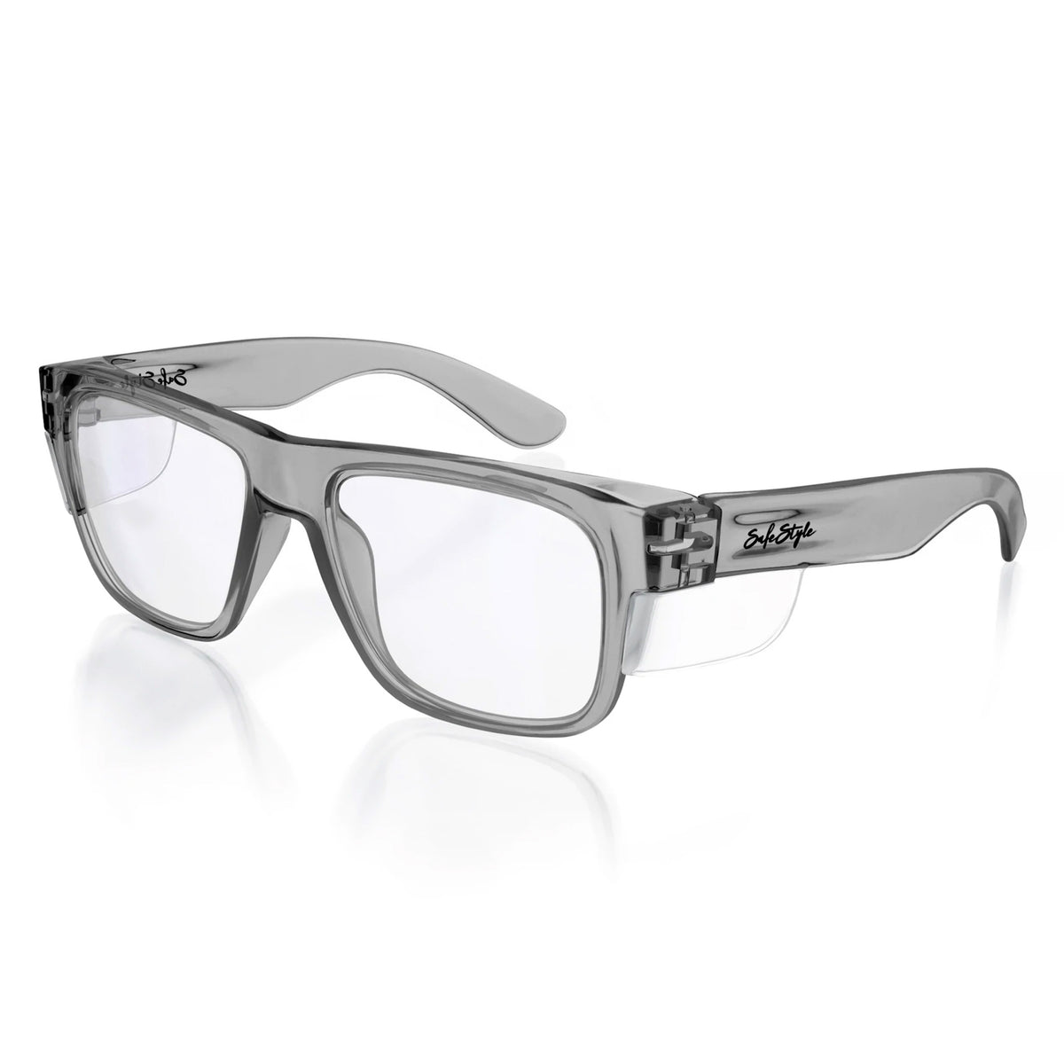 safestyle fusions graphite frame safety glasses with clear lens