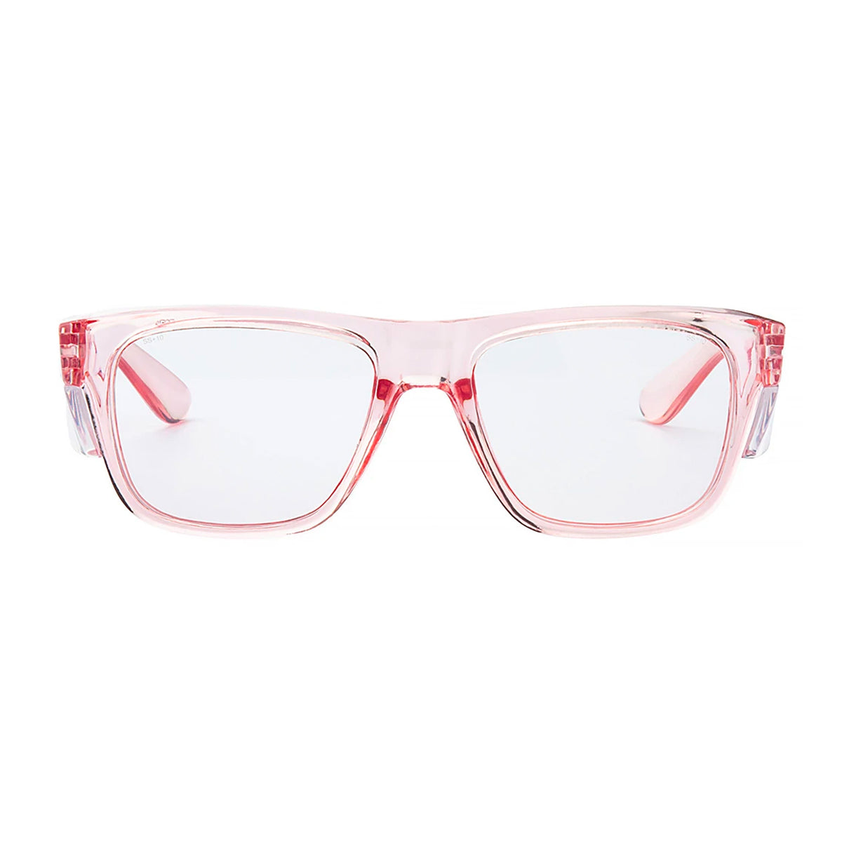 safestyle fusions pink frame with clear uv400 lens