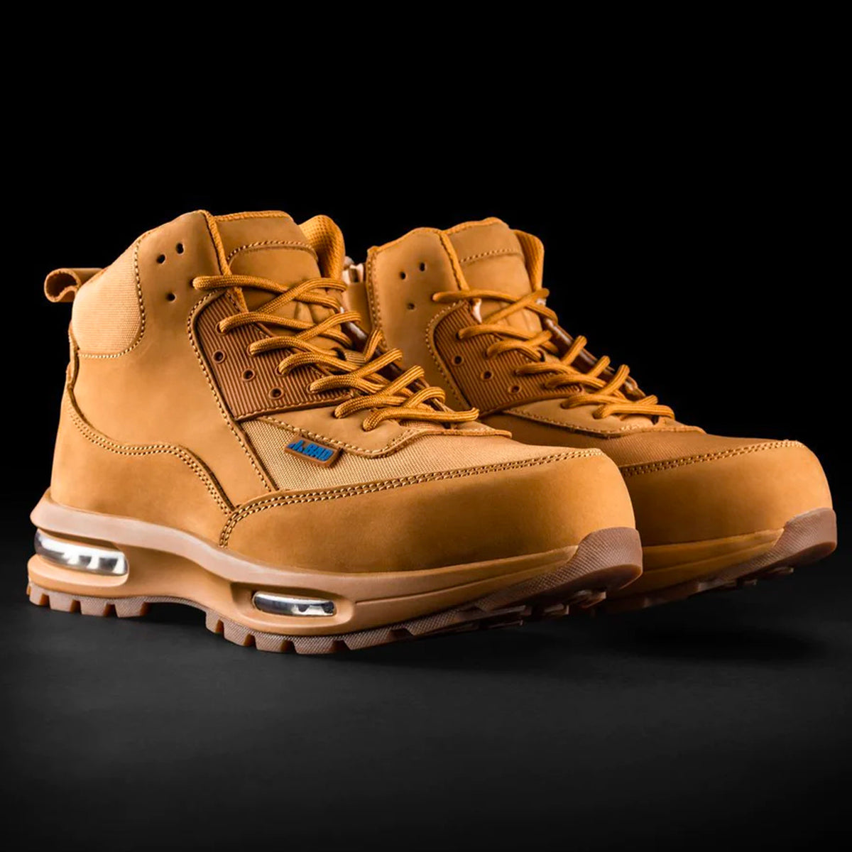 bad workwear bad flight zip side work boots in wheat