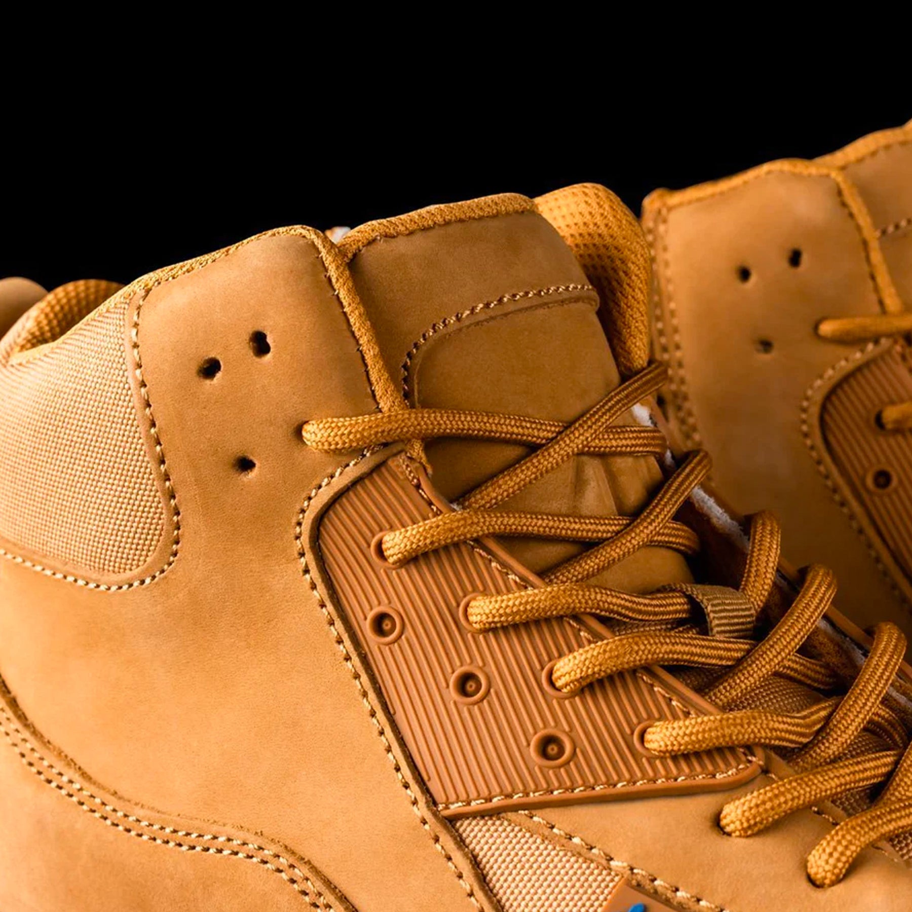 bad workwear bad flight zip side work boots in wheat
