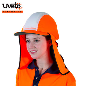 gobi over hat in hi vis orange