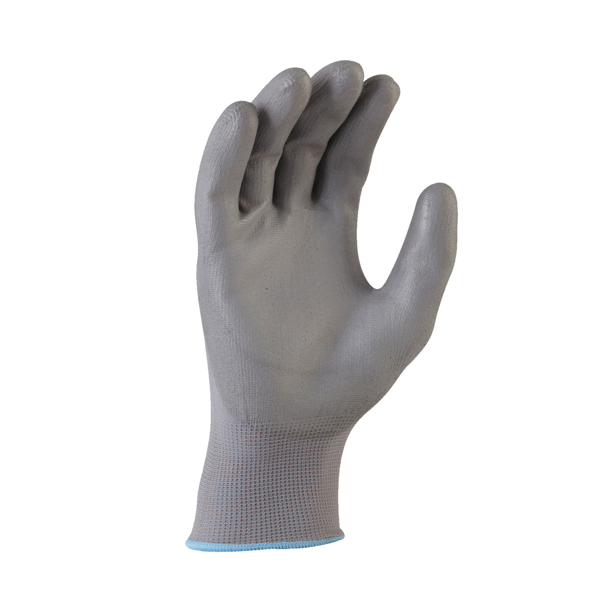 back of grey knight liteflex pu coated nylon glove
