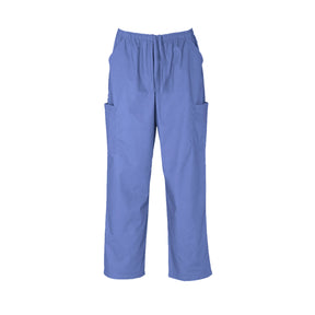 biz collection unisex classic scrubs cargo pant in mid blue