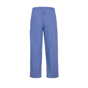 biz collection unisex classic scrubs cargo pant in mid blue