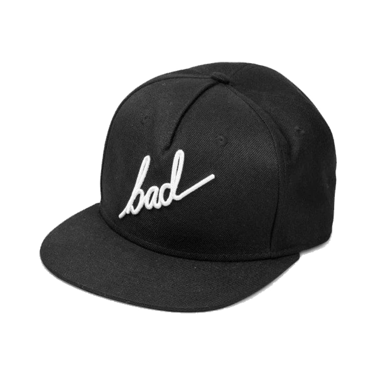 bad workwear snapback hat script text