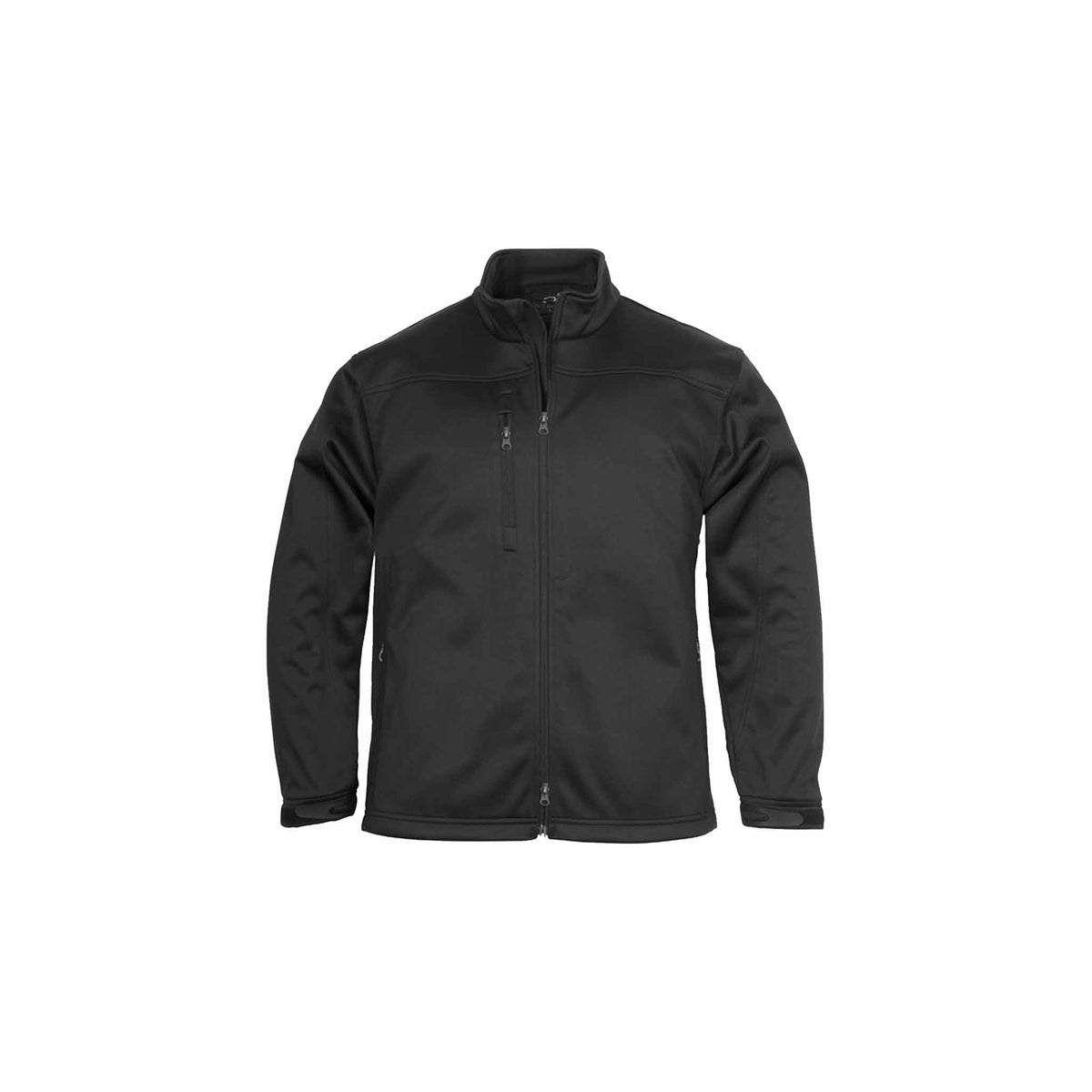 black soft shell jacket
