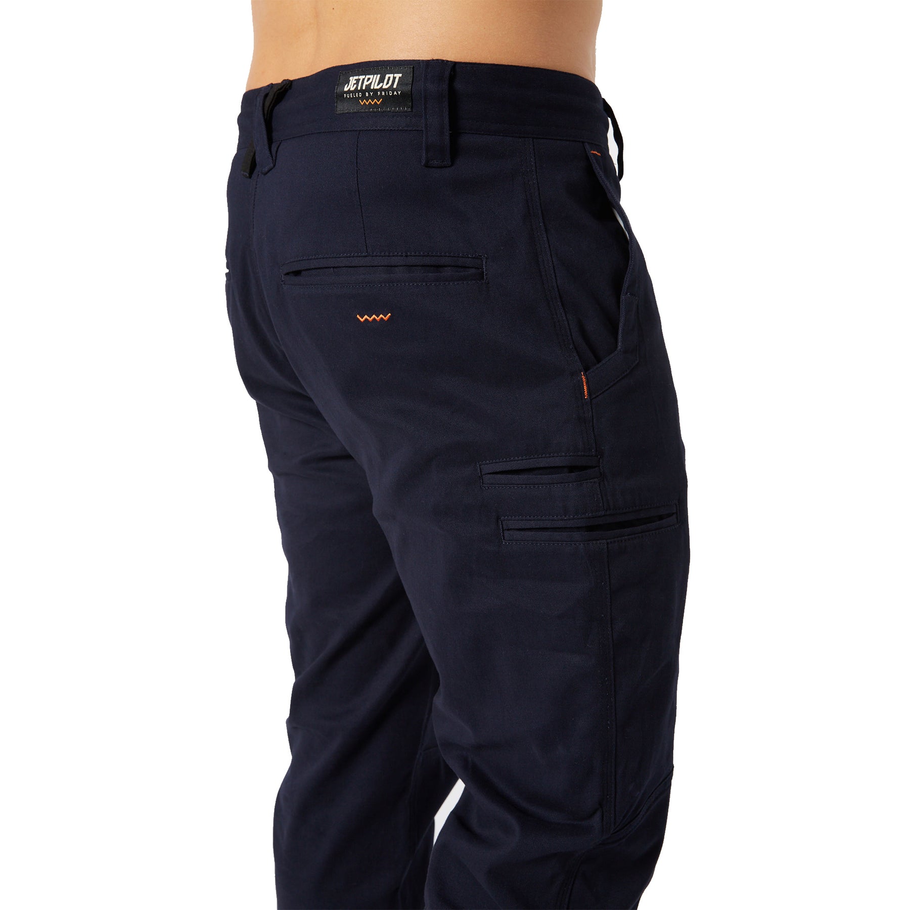 jetpilot fueled cuff pant in navy