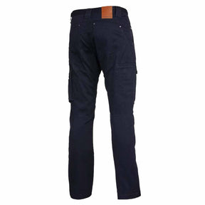 navy narrow tradie summer pants back view