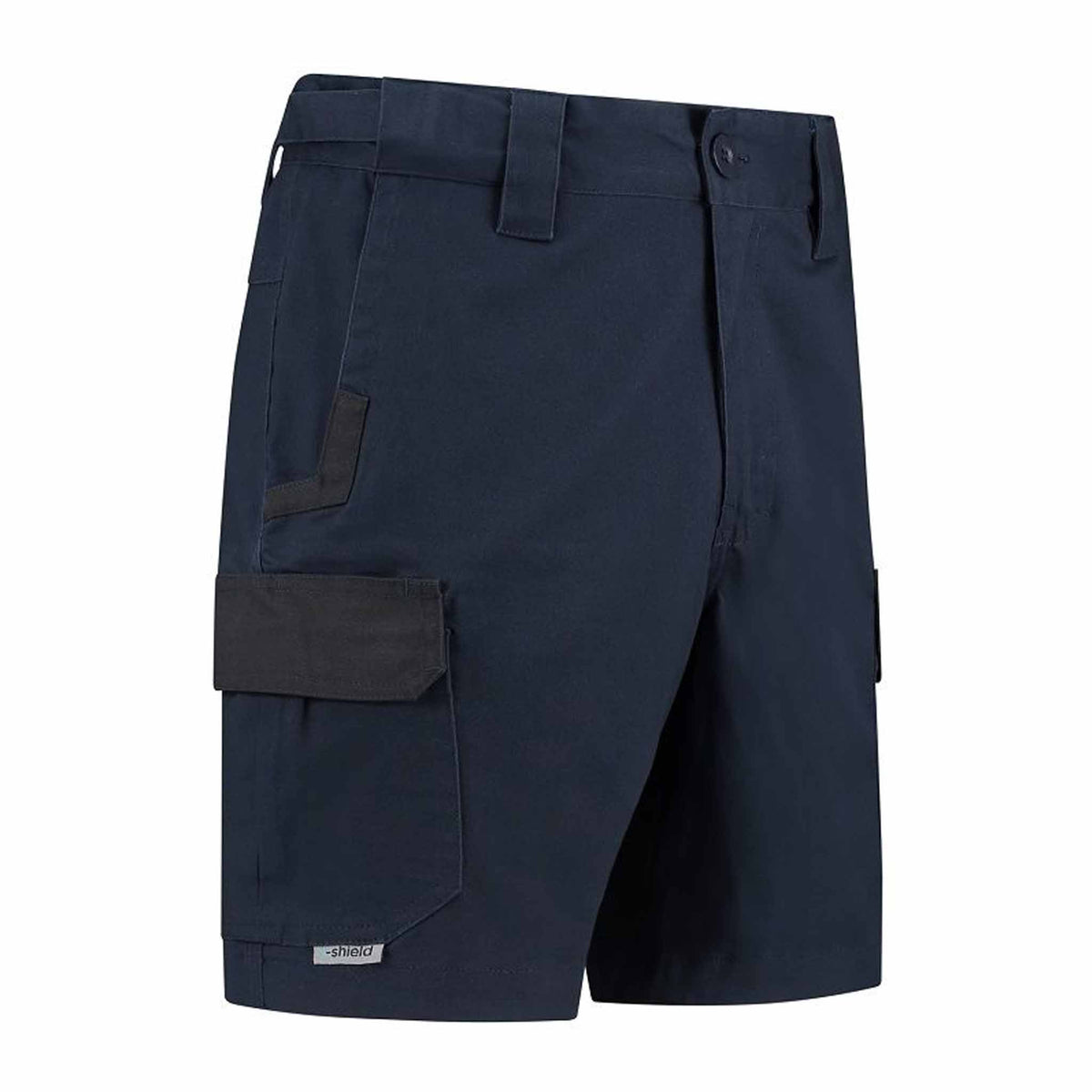 navy shorts 247 series side view